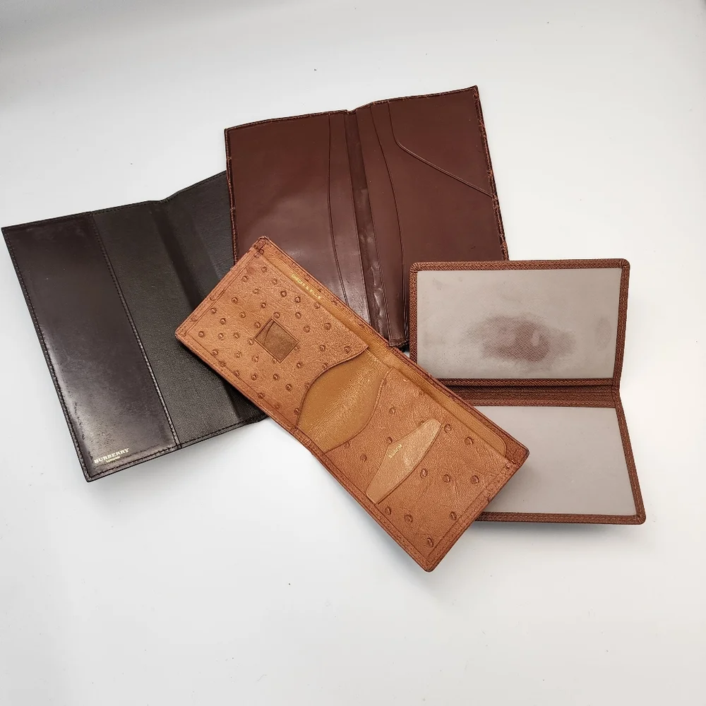 MEN'S Luxury Wallet Bundle - BURBERRY, LOUIS VUITTON, VINTAGE CROCODILE, OSTRICH - Picture 3 of 4